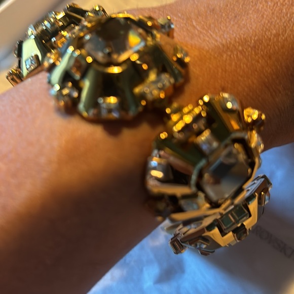 Lanvin Atelier Swarovski Gold Bracelet. - Picture 9 of 16